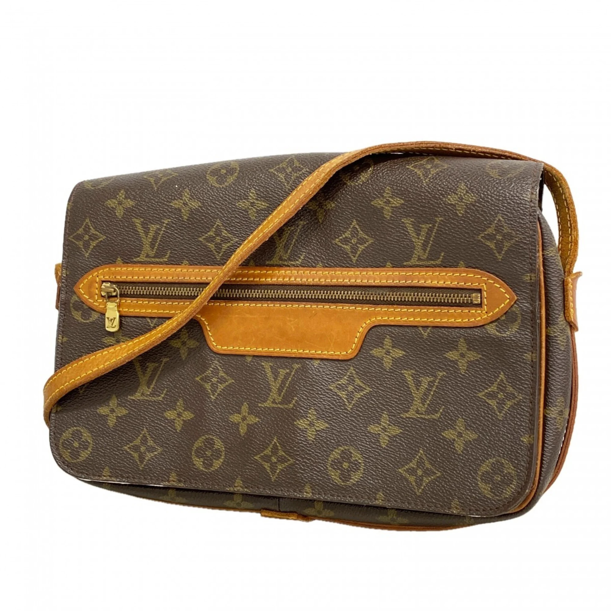 Louis Vuitton Monogram Saint Germain 28 Shoulder Bag M51207 Brown Women's